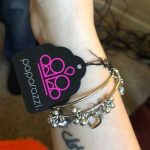 Paparazzi Silver Bracelet with Charms
